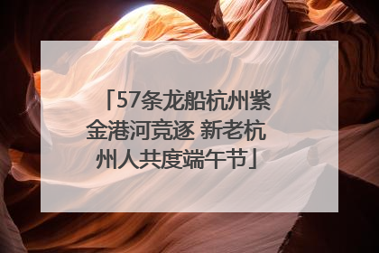 57条龙船杭州紫金港河竞逐 新老杭州人共度端午节