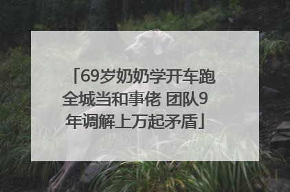 69岁奶奶学开车跑全城当和事佬 团队9年调解上万起矛盾