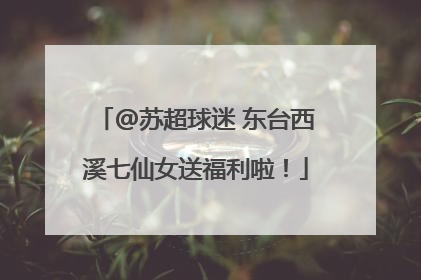 @苏超球迷 东台西溪七仙女送福利啦！