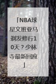 NBA球星文班亚马剃发修行10天？少林寺最新回应