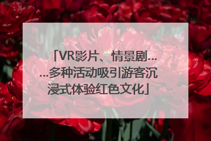 VR影片、情景剧……多种活动吸引游客沉浸式体验红色文化